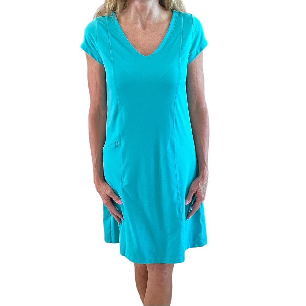 Toad&Company short sleeve v-neck dress in size small.